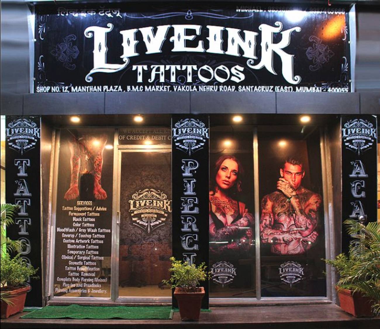 Live Ink Tattoo & Piercing Studio | Tattoo studio Mumbai | Shopping Bazar
