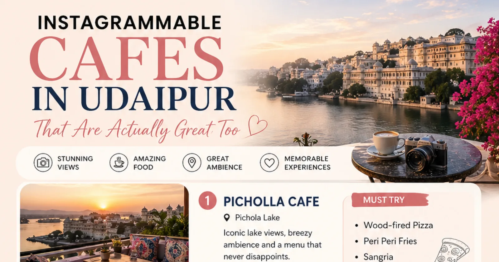 Instagrammable Cafes in Udaipur