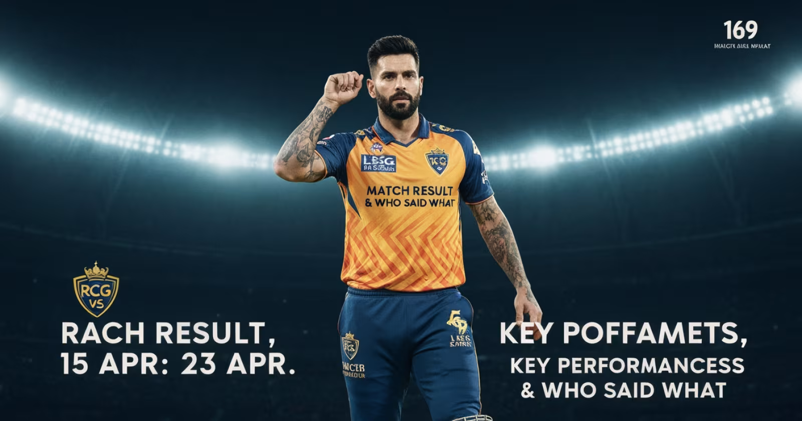 RCB vs LSG IPL 2026 Match 23, 15 Apr: Match Result, Key Performances & Who Said What